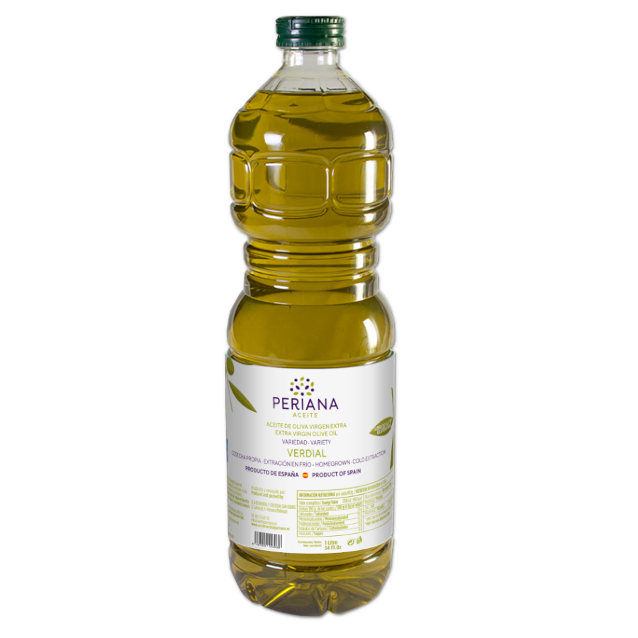 Aceite de Oliva Virgen Extra Variedad: Verdial 1 Litro botella plástico