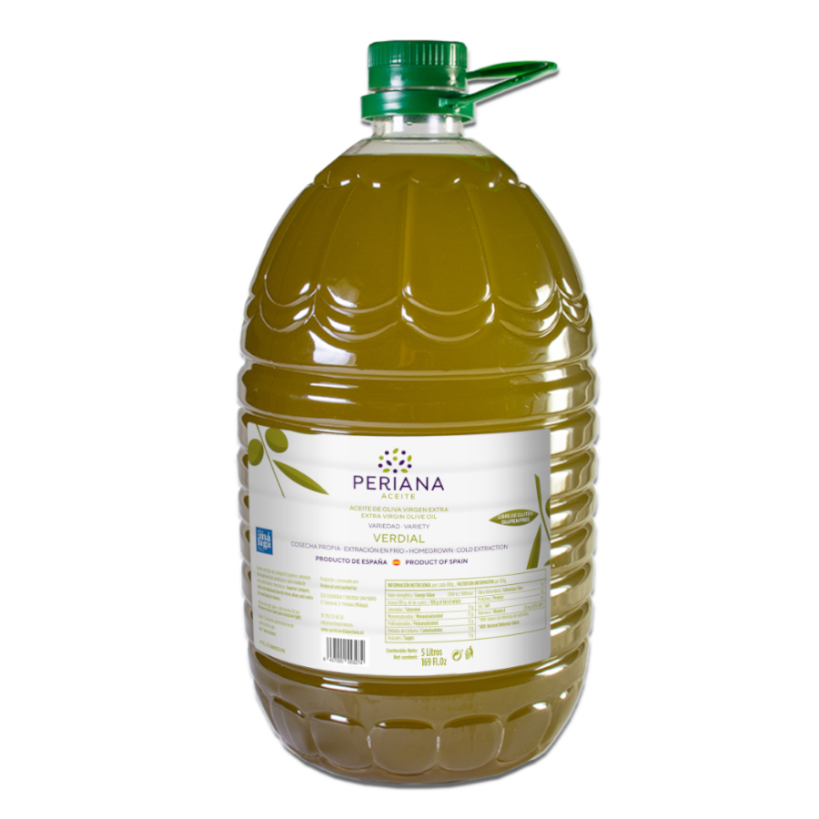 Aceite de Oliva Virgen Extra Variedad: Verdial 5 Litro - Aceite Periana