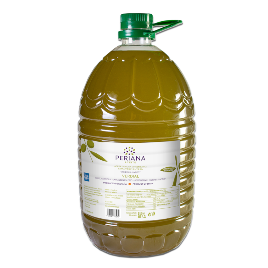Aceite de Oliva Virgen Extra Variedad: Verdial 5 Litro