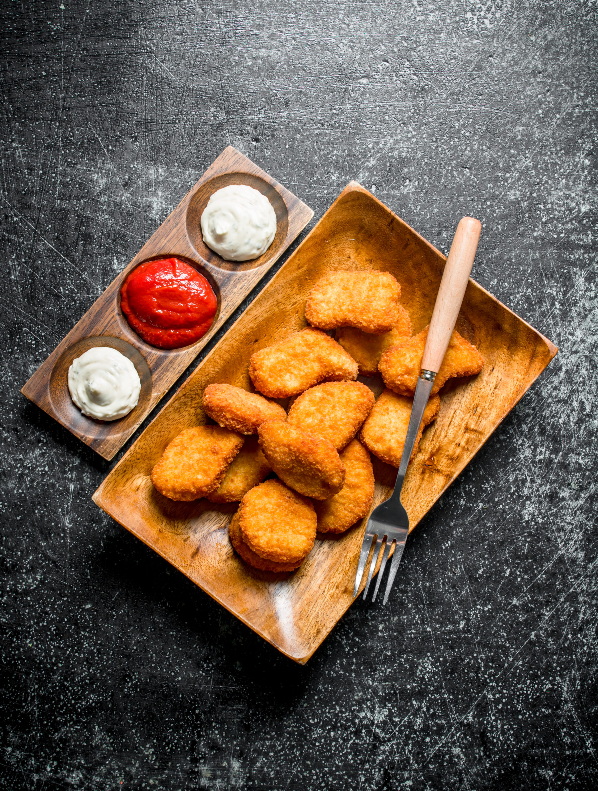 Nuggets fritos con Aceite Periana Hojiblanco + Picual