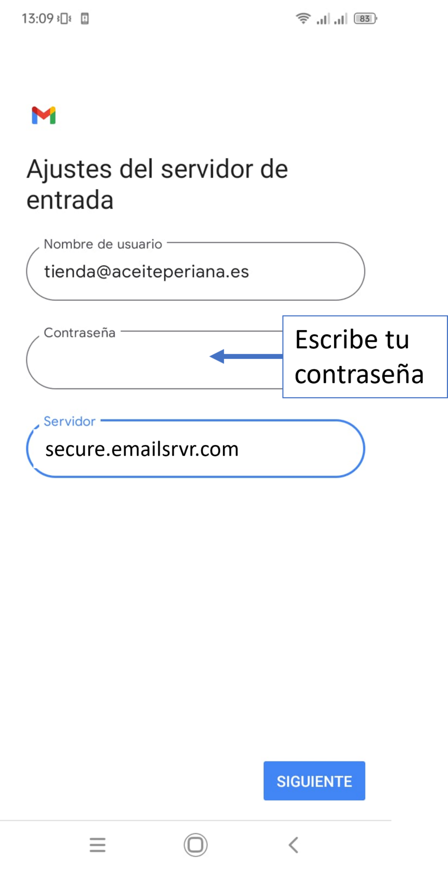 Instrucciones para acceder a tu correo en el nuevo servidor Aceite